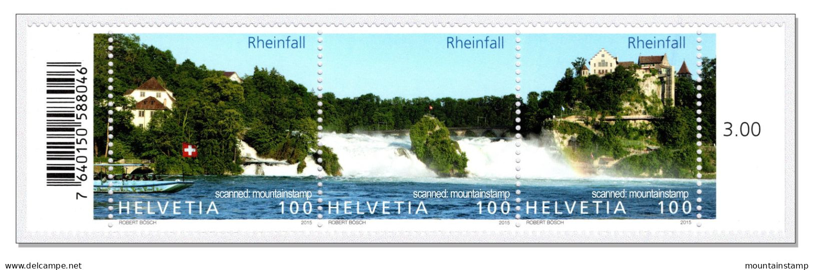 Switzerland 2015 Rheinfall Waterfall Rhine Falls Cascade Wasserfall MNH ** - Ungebraucht