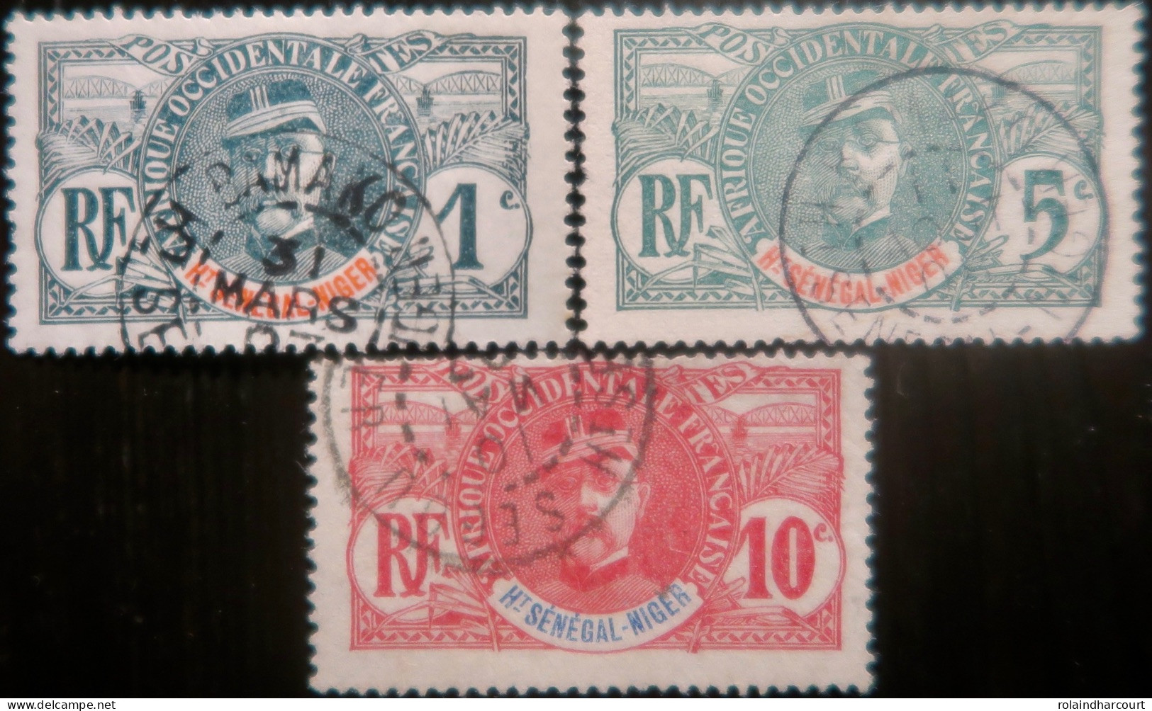 LP3972/145 - 1906 - COLONIES FRANÇAISES - HAUT SENEGAL-NIGER - N°1-4-5 Oblitérés - Used Stamps