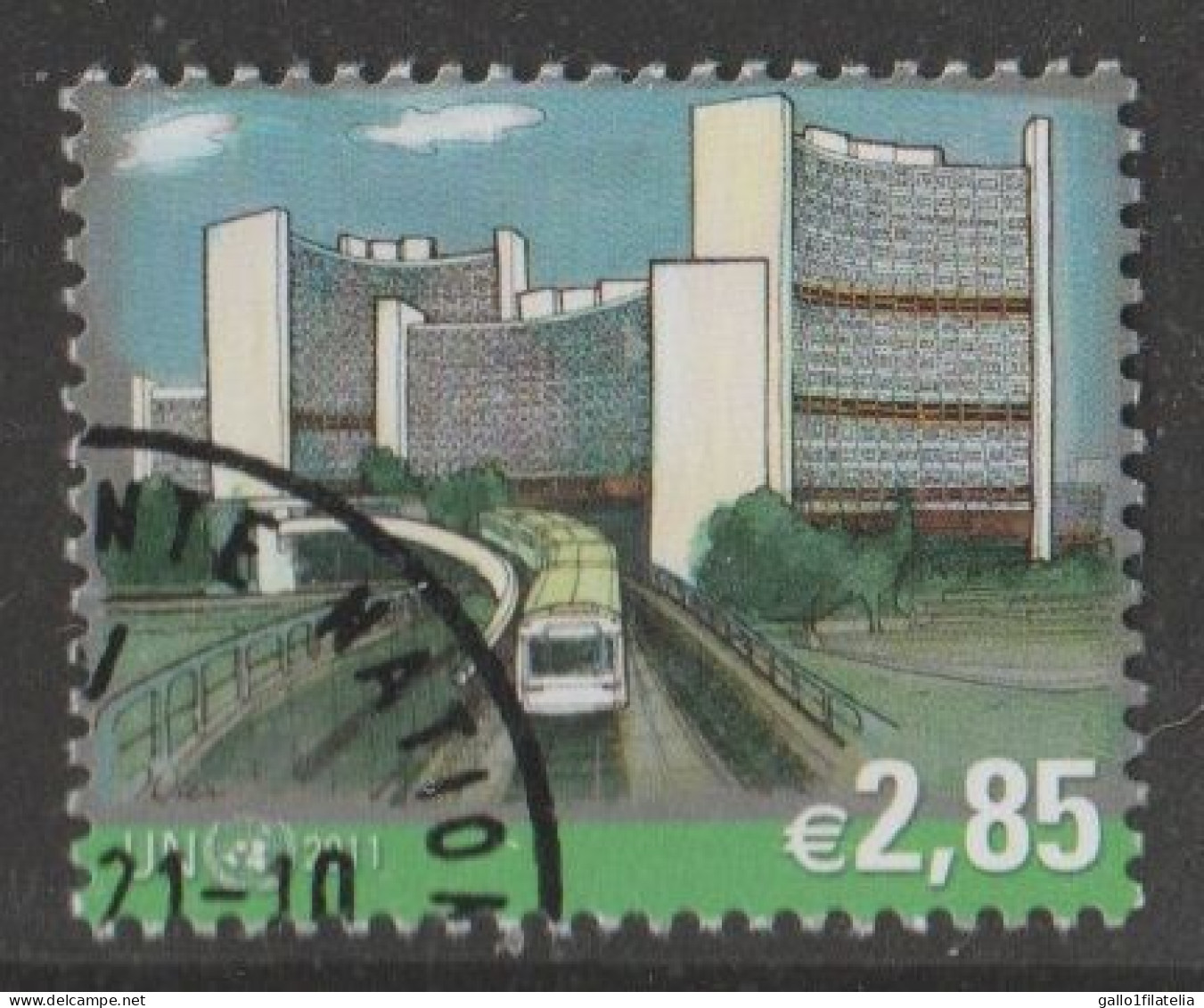 2011 - O.N.U. / UNITED NATIONS - VIENNA / WIEN - POSTA ORDINARIA / DEFINITIVE. USATO - Used Stamps