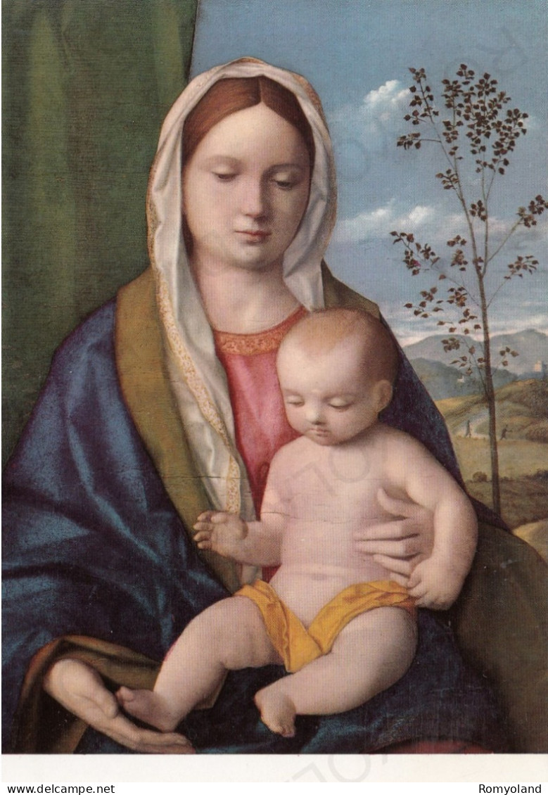 CARTOLINA  ROMA,LAZIO-(GALLERIA BORGHESE) GIOVANNI BELLINI-MADONNA COL BAMBINO-STORIA,MEMORIA,CULTURA,NON VIAGGIATA - Mostre, Esposizioni