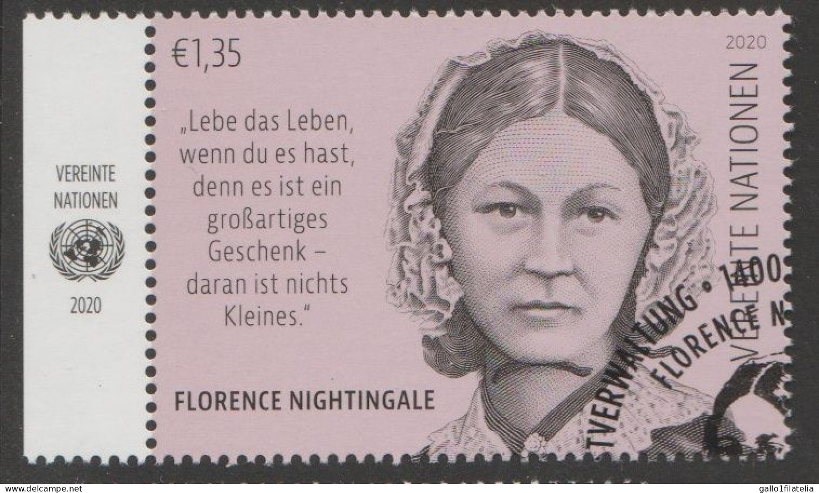 2020 - O.N.U. / UNITED NATIONS - VIENNA / WIEN - FLORENCE NIGHTINGALE.  USATO - Used Stamps