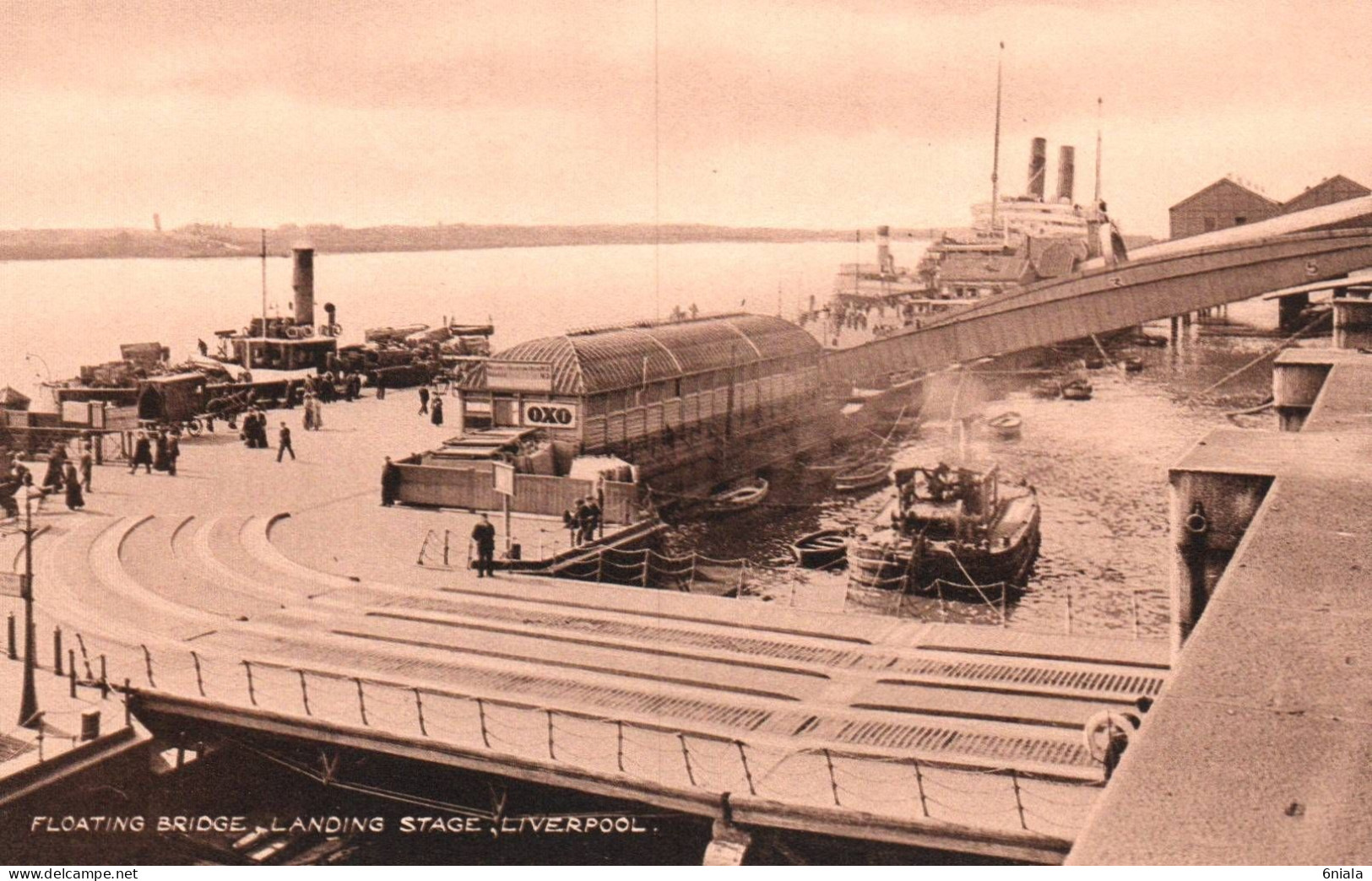 20323   FOATING BRIDGE LANDING STAGE  LIVERPOOL   (  2 Scans) - Liverpool