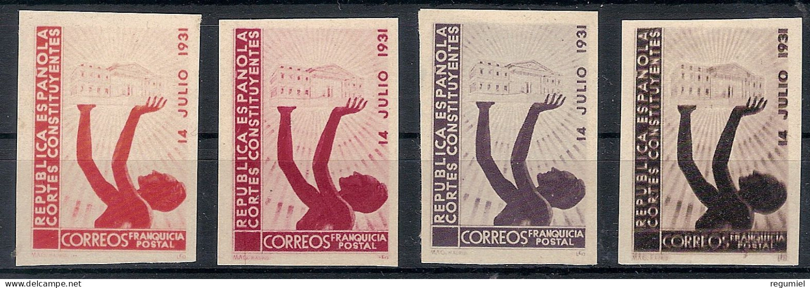 Franquicia Postal Republica. 31/34 (*) Sin Goma - Postage Free