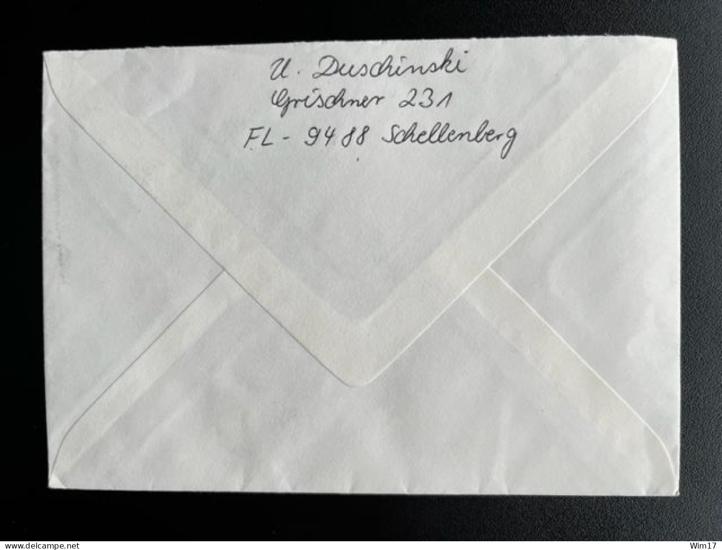 LIECHTENSTEIN 1994 REGISTERED LETTER SCHELLENBERG TO BREMERVORDE 10-06-1994 EINSCHREIBEN RECOMMANDE ELEPHANT DOG - Briefe U. Dokumente