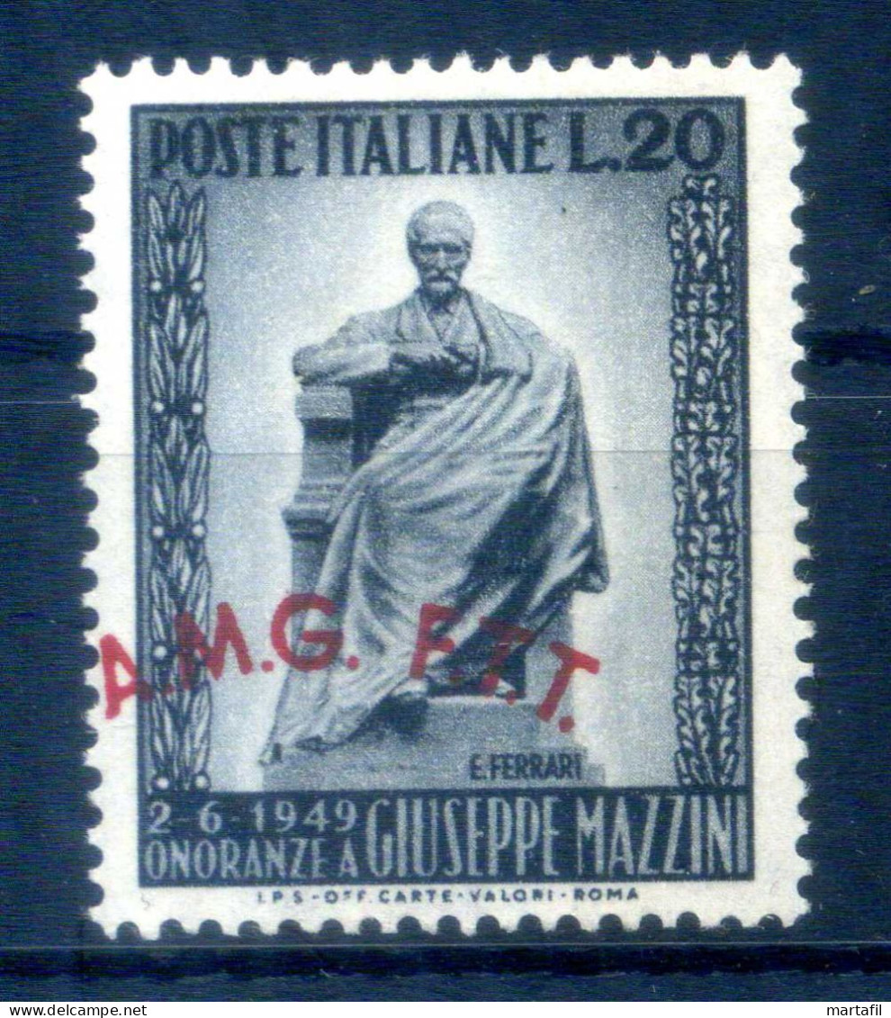 1949 Trieste Zona A S47 MNH **, Giuseppe Mazzini - Ongebruikt