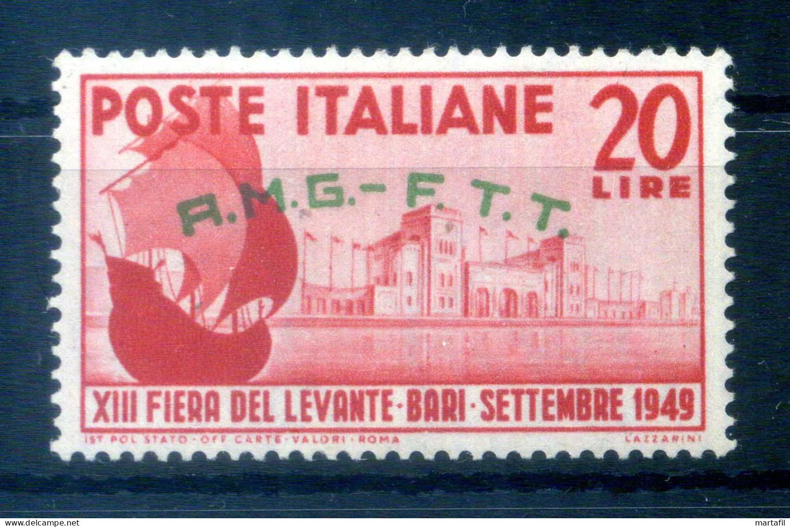 1949 Trieste Zona A S51 MNH **, 13° Fiera Del Levante A Bari - Neufs