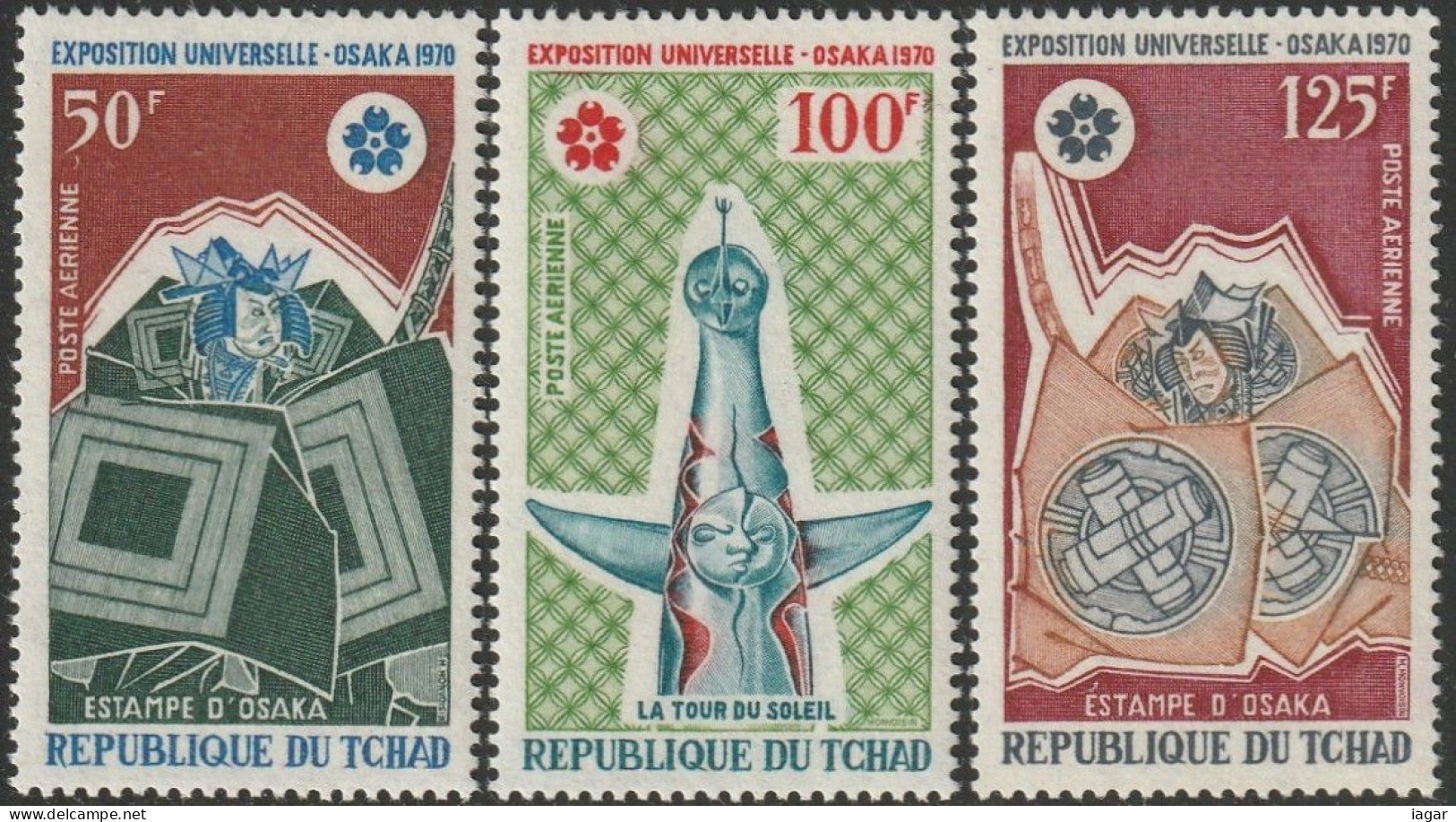 THEMATIC : OSAKA UNIVERSAL EXPOSITION. EMBLEMS AND ALLEGORIES    -  TCHAD - 1970 – Osaka (Japon)