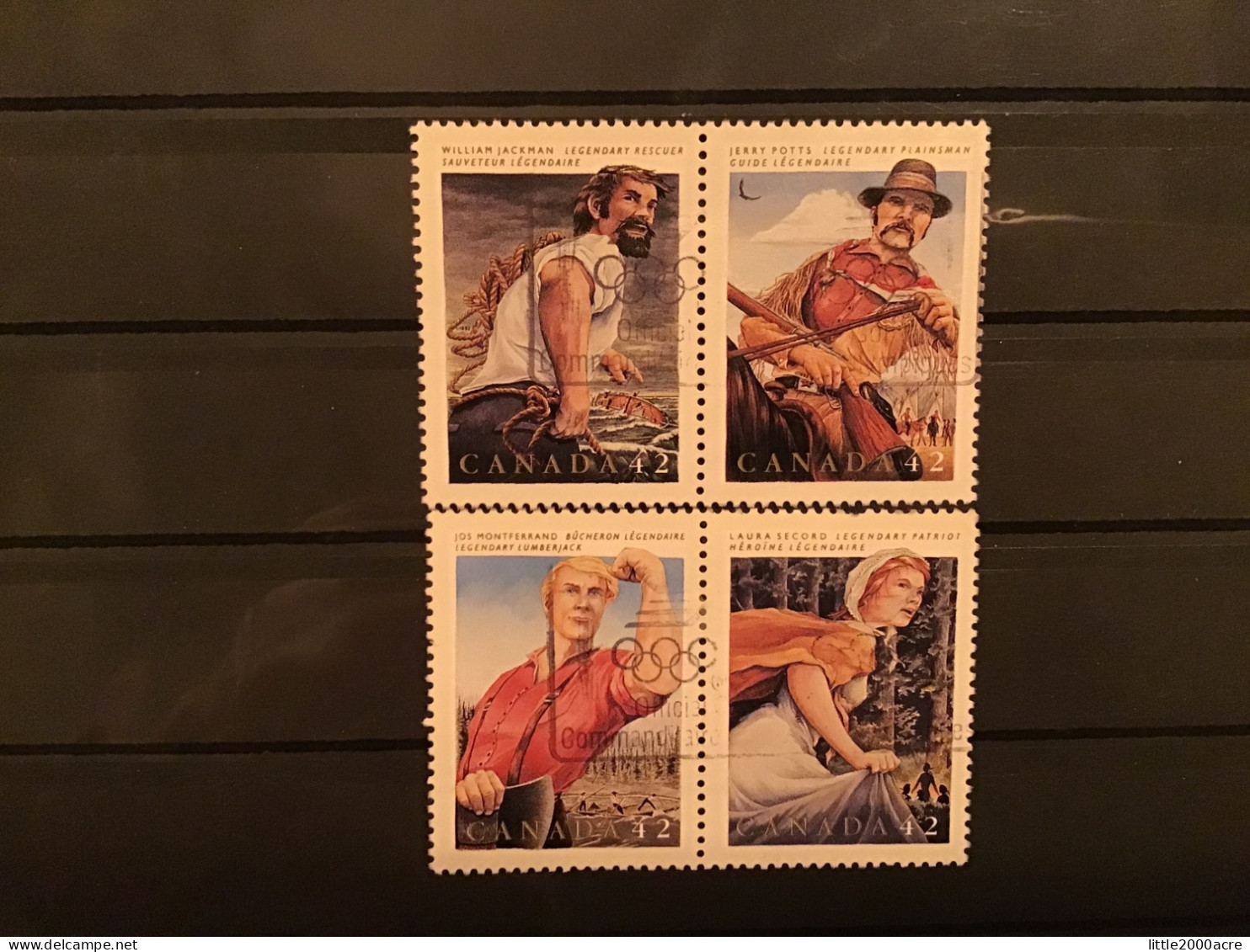 Canada 1992 Folk Heroes Used SG 1505-8 Sc 1432-5 Yv 1269-72 Mi 1314-7 - Oblitérés