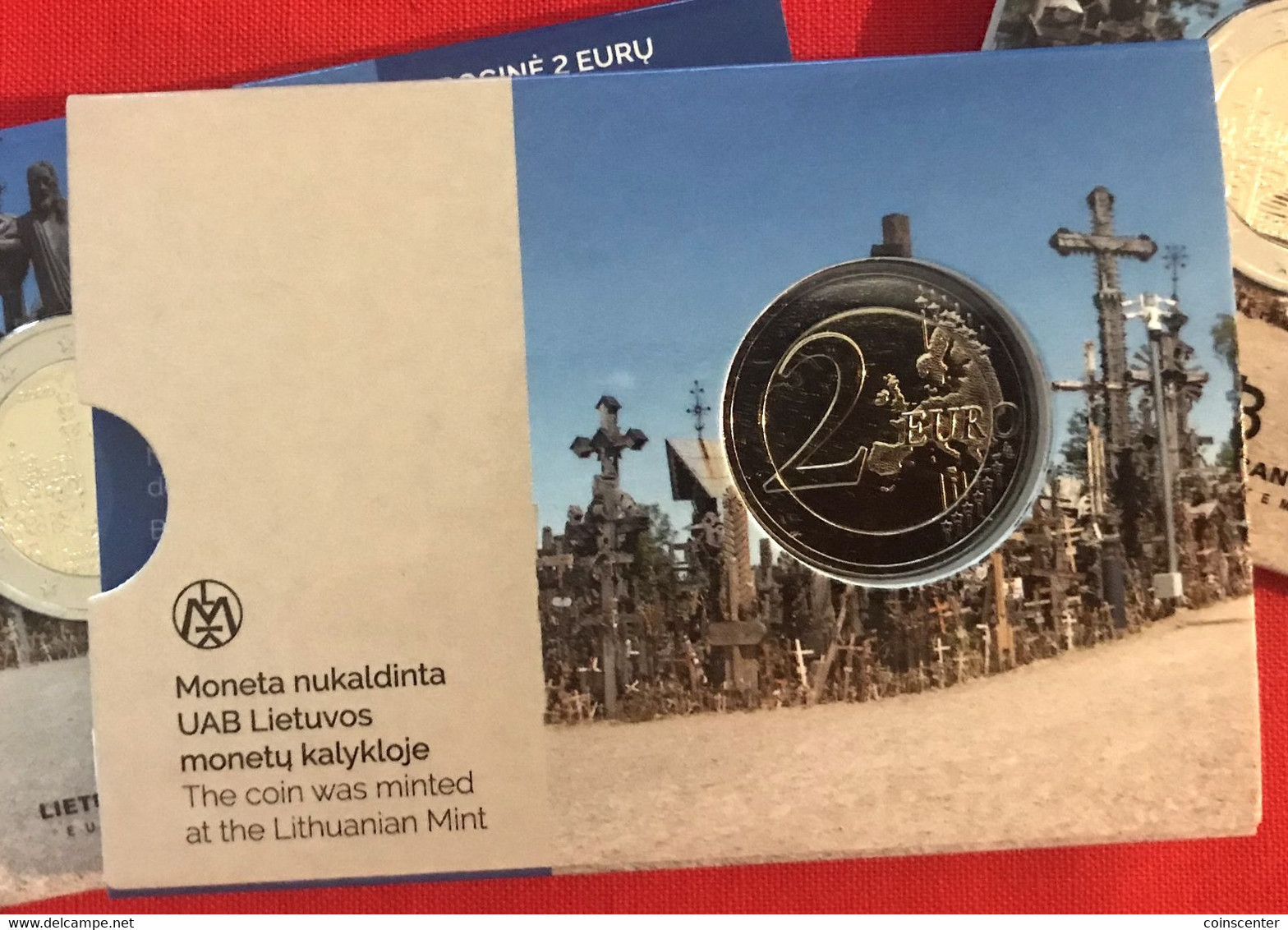 Lithuania 2 Euro 2020 "Hill Of Crosses" BiMetallic CoinCard BU - Lituanie