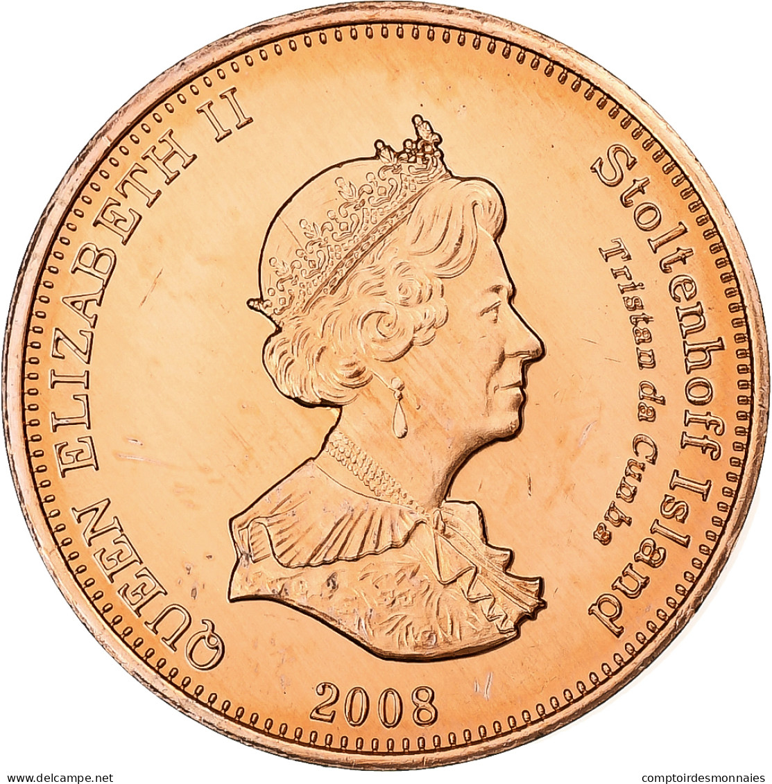 Tristan Da Cunha, STOLTENHOFF ISLAND, Elizabeth II, 2 Pence, 2008, Commonwealth - Kolonies