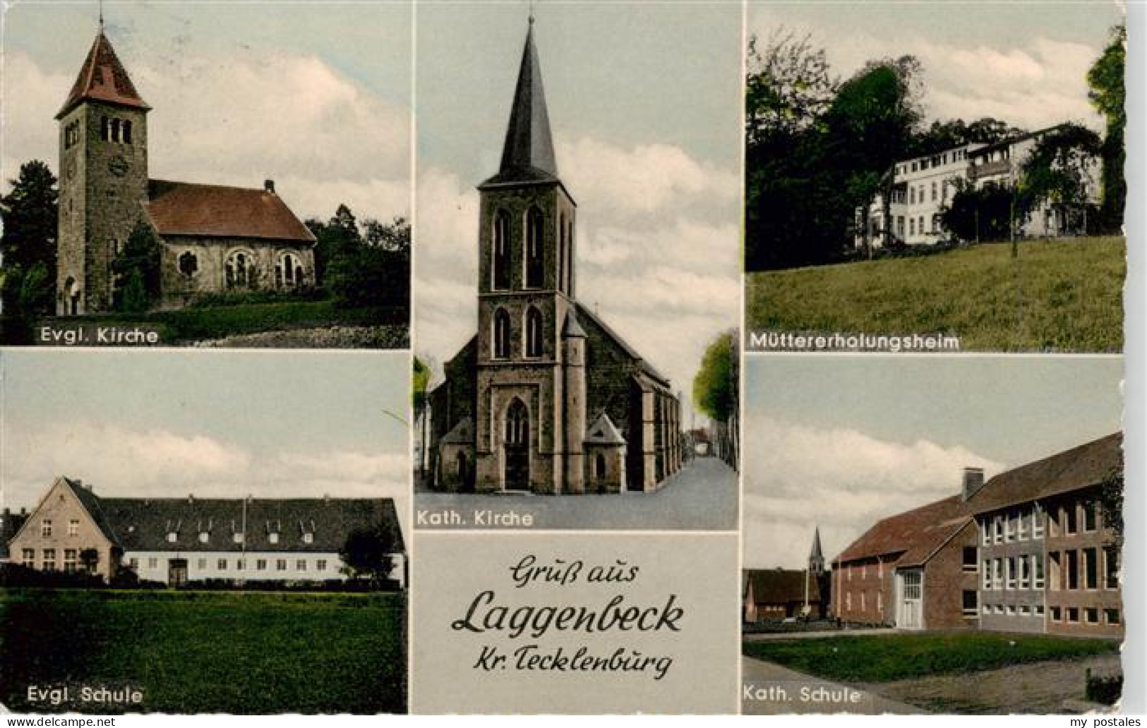 73899622 Laggenbeck Ibbenbueren Ev Kirche Ev Schule Kath Kirche Muettererholungs - Ibbenbueren