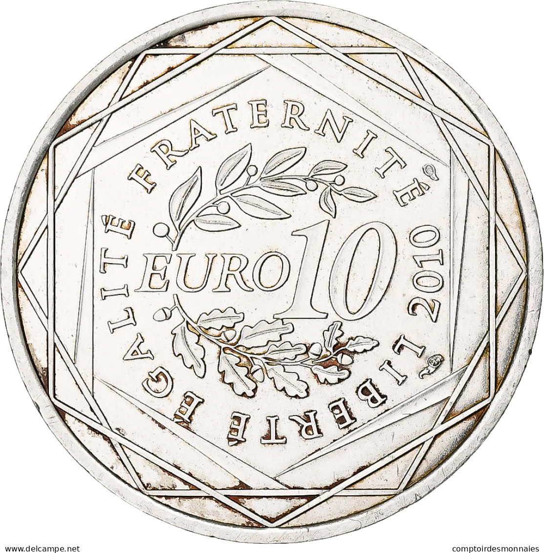 France, 10 Euro, Franche-Comté, 2010, Paris, SUP+, Argent, KM:1653 - France