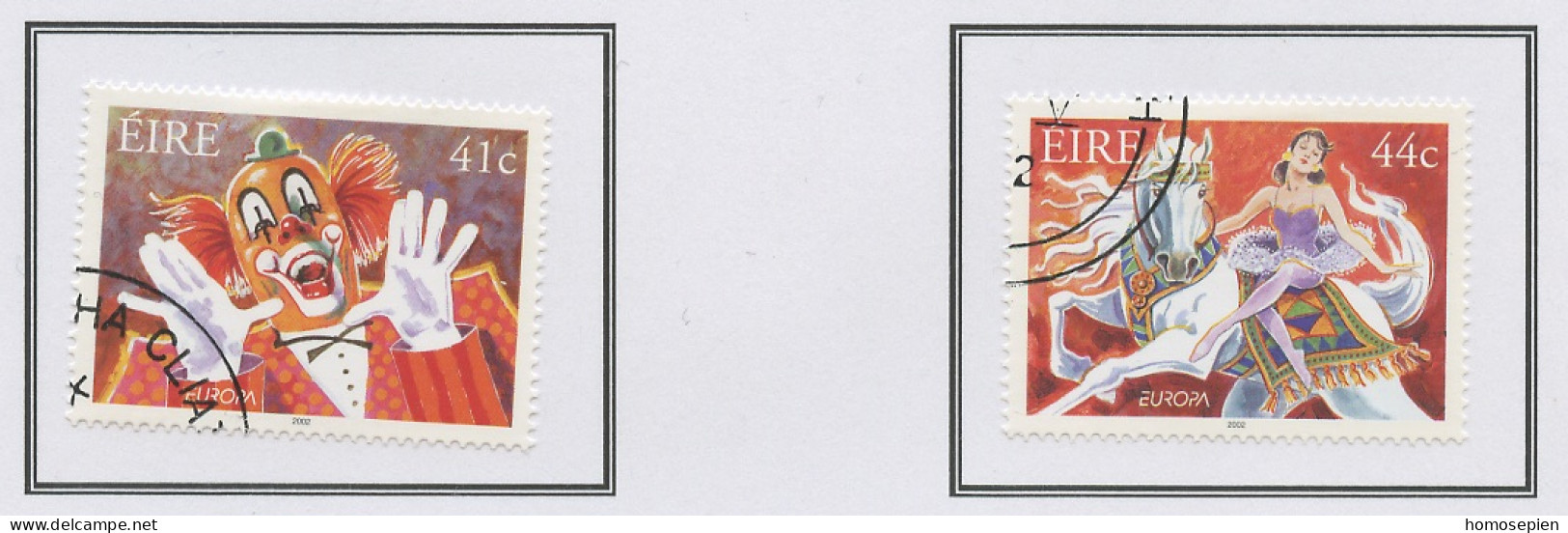 Irlande - Ireland - Irland 2002 Y&T N°1439A à 1439B - Michel N°1432 à 1433 (o) - EUROPA - Gommé - Used Stamps
