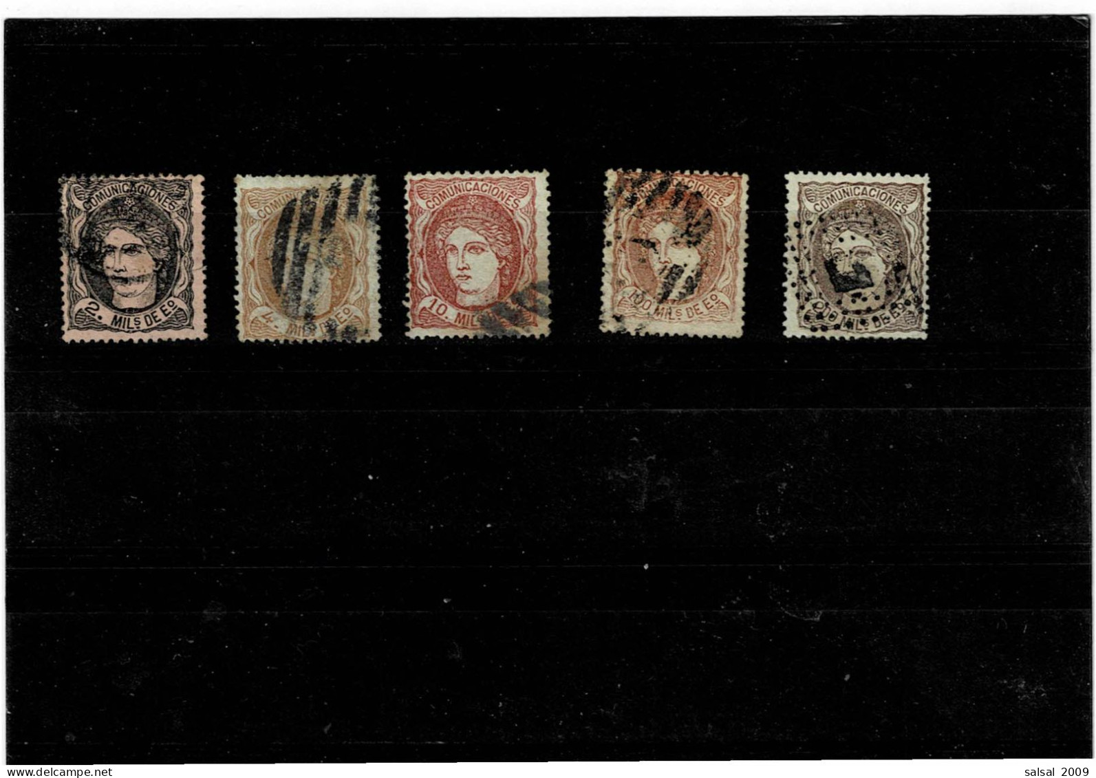 SPAGNA ,5 Pezzi Usati ,qualita Ottima - Used Stamps