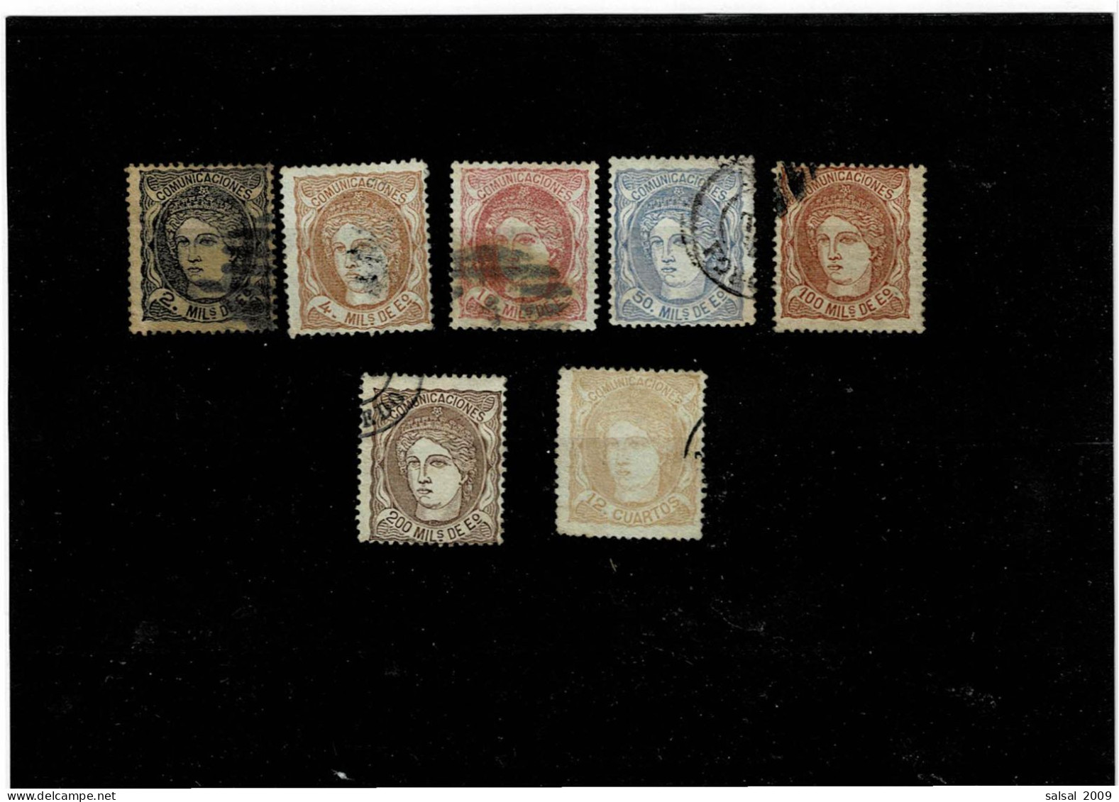 SPAGNA ,7 Pezzi Usati ,qualita Buona - Used Stamps