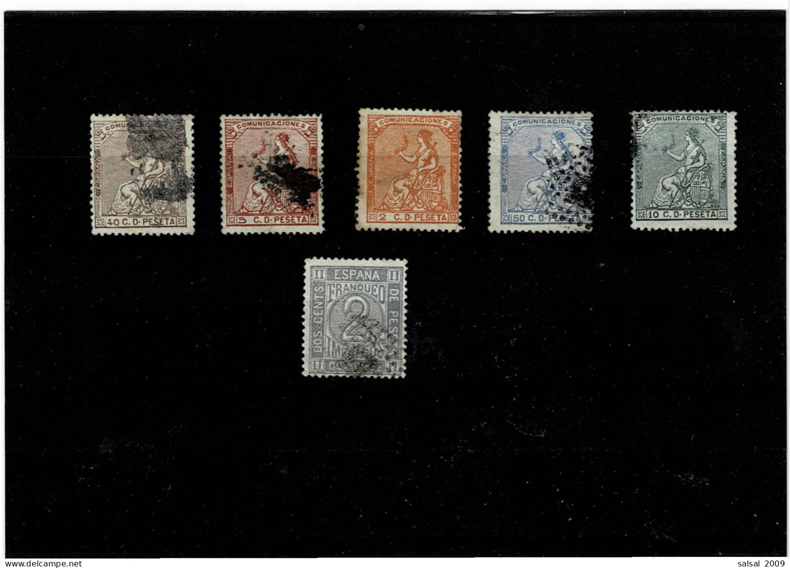 SPAGNA ,6 Pezzi Usati ,qualita Buona - Used Stamps