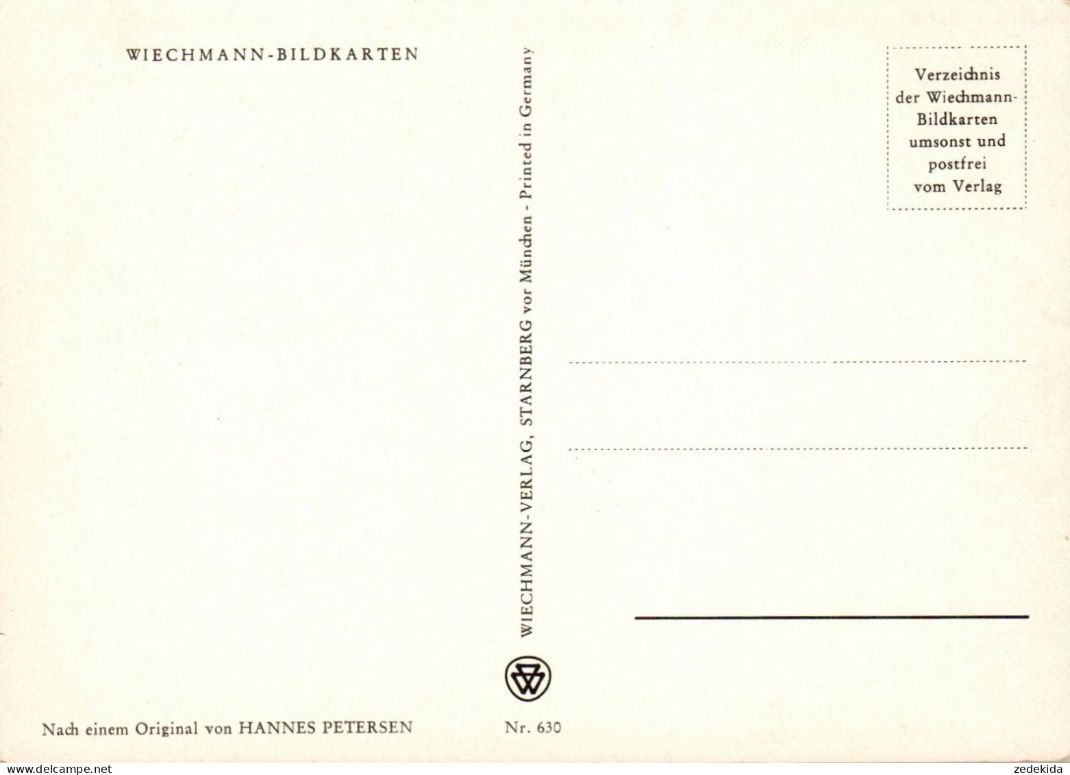 G8222 - Hannes Petersen Künstlerkarte - Frohe Ostern - Verlag Wiechmann - Petersen, Hannes