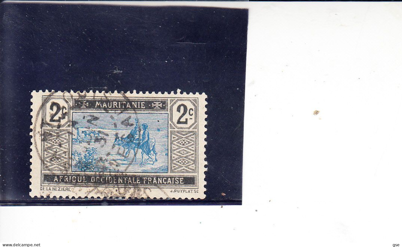 MAURITANIA  1916-7 - Yvert 18° - Cammello - Usati