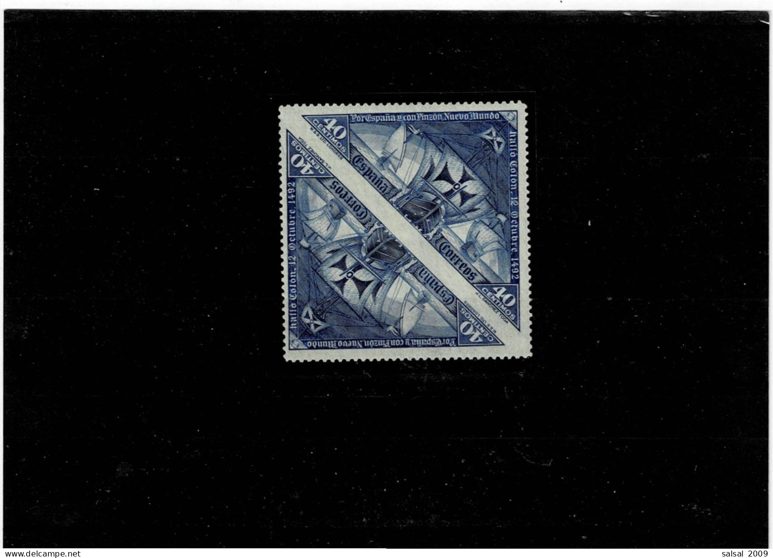 SPAGNA ,P.A. Varieta: Coppia Verticale Non Dentellata Al Centro ,qualita Splendida - Unused Stamps