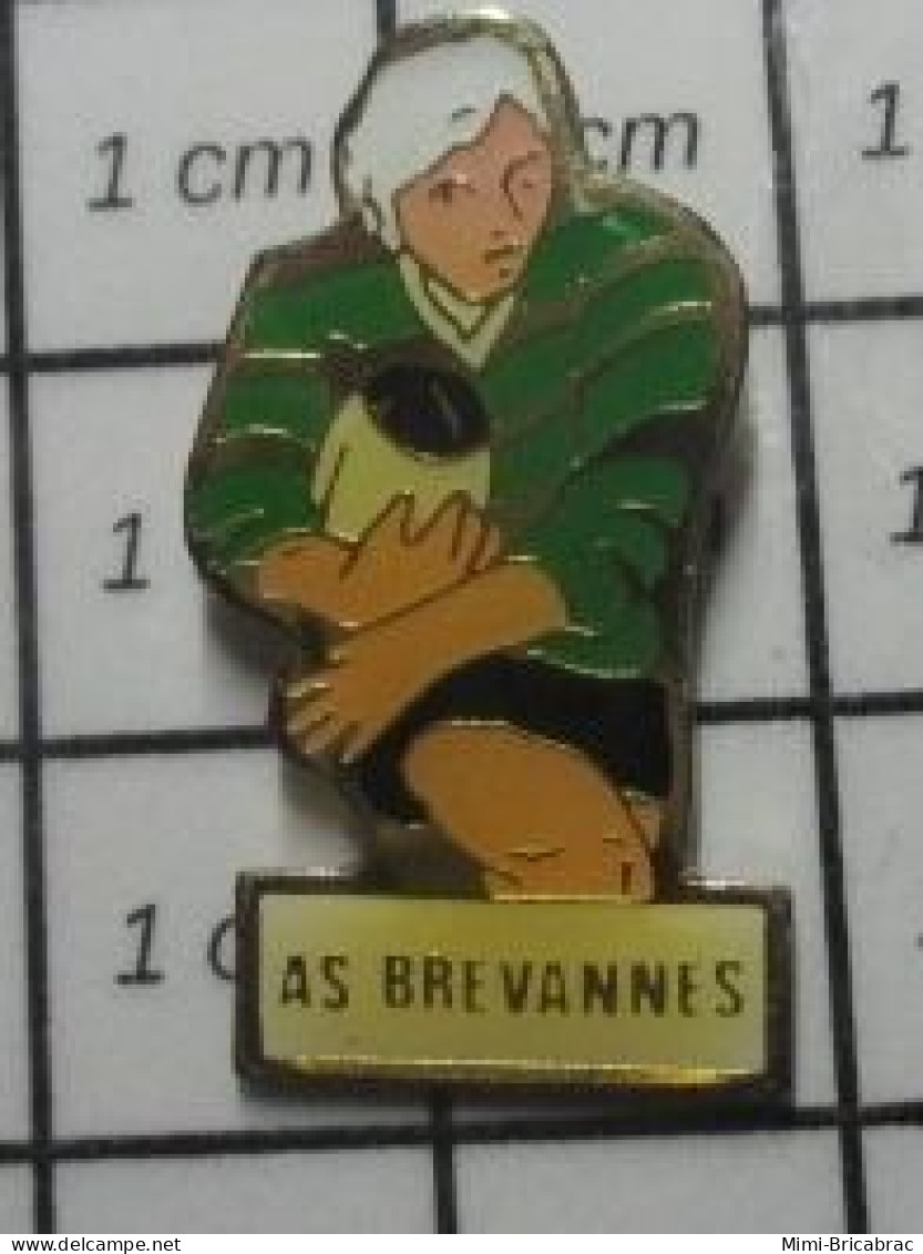 419 Pin's Pins / Beau Et Rare / SPORTS / CLUB RUGBY BALLON OVALE A.S. BREVANNES - Rugby