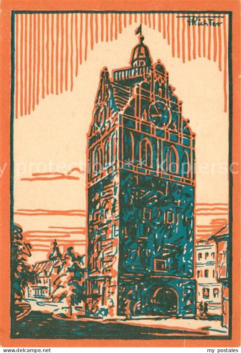 43133413 Zerbst Glocken Turm Sankt Bartholom&#228;i K&#252;nstler Richter Zerbst - Zerbst