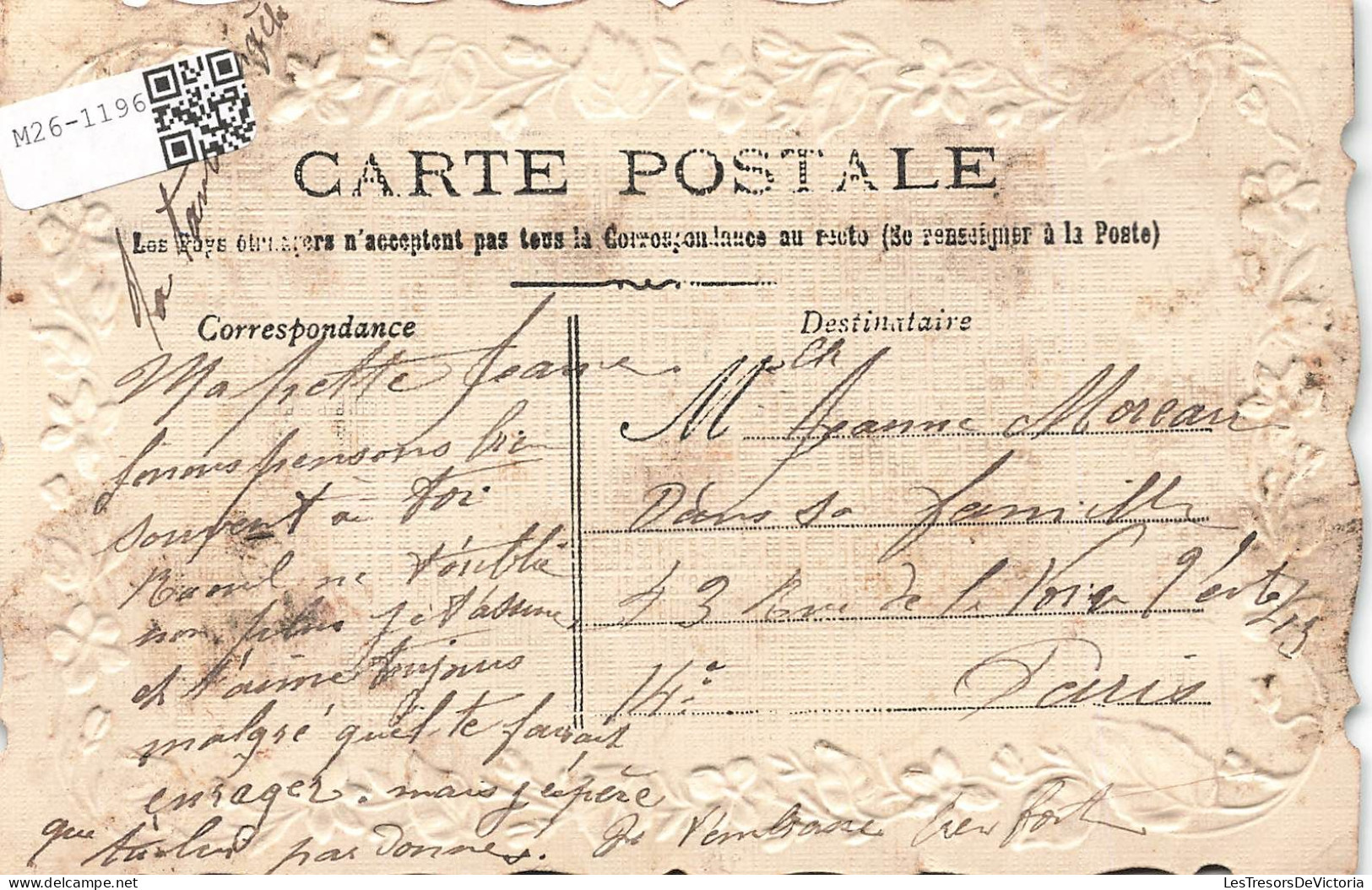 FANTAISIES - Souvenir - Maison à La Campagne - Carte Postale Ancienne - Autres & Non Classés