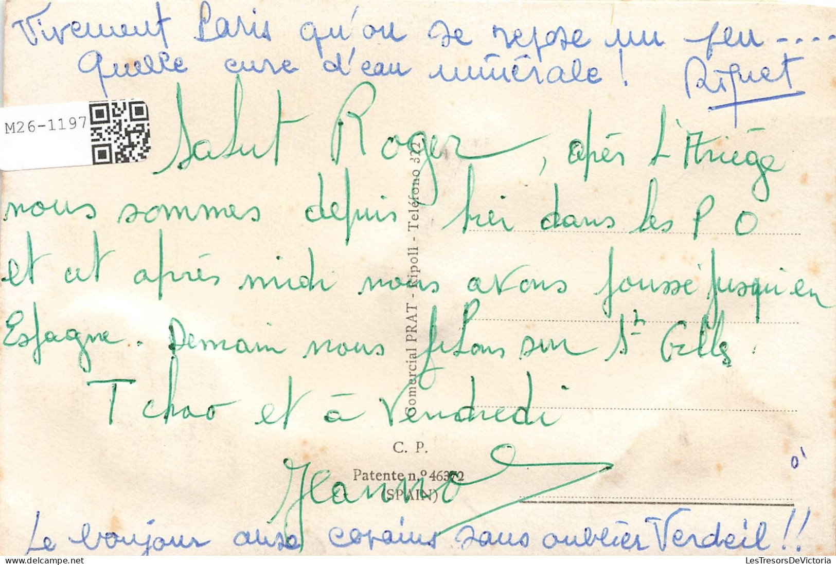 FANTAISIES - Brodées - Toréador - Taureau - Carte Postale Ancienne - Brodées