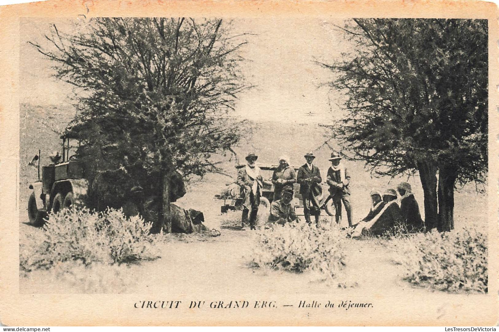 ALGÉRIE - Circuit Du Grand Erg - Halle Du Déjeuner - Carte Postale Ancienne - Autres & Non Classés