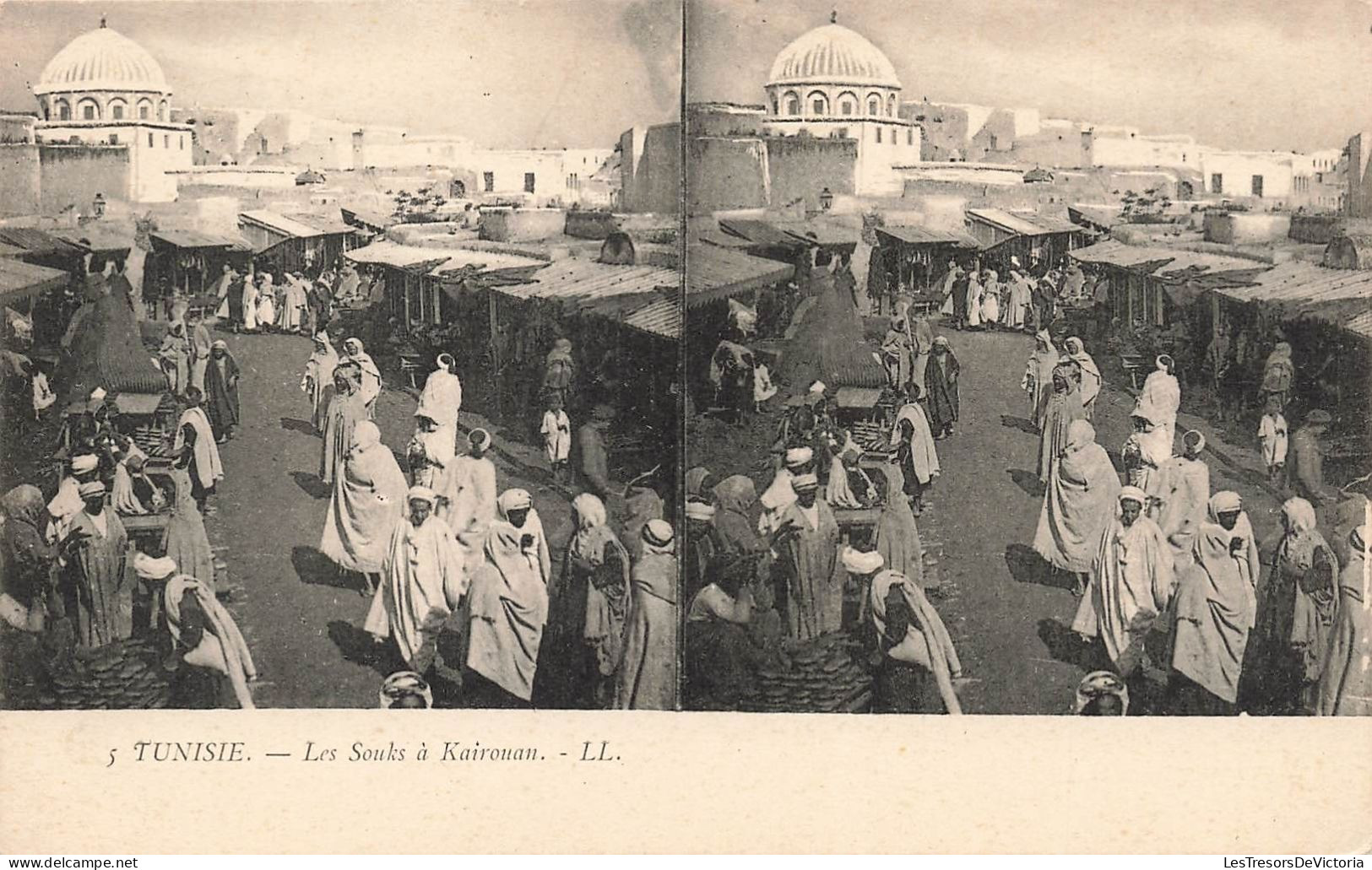 TUNISIE - Les Souks à Kairouan - LL - Animé - Carte Postale Ancienne - Tunisie