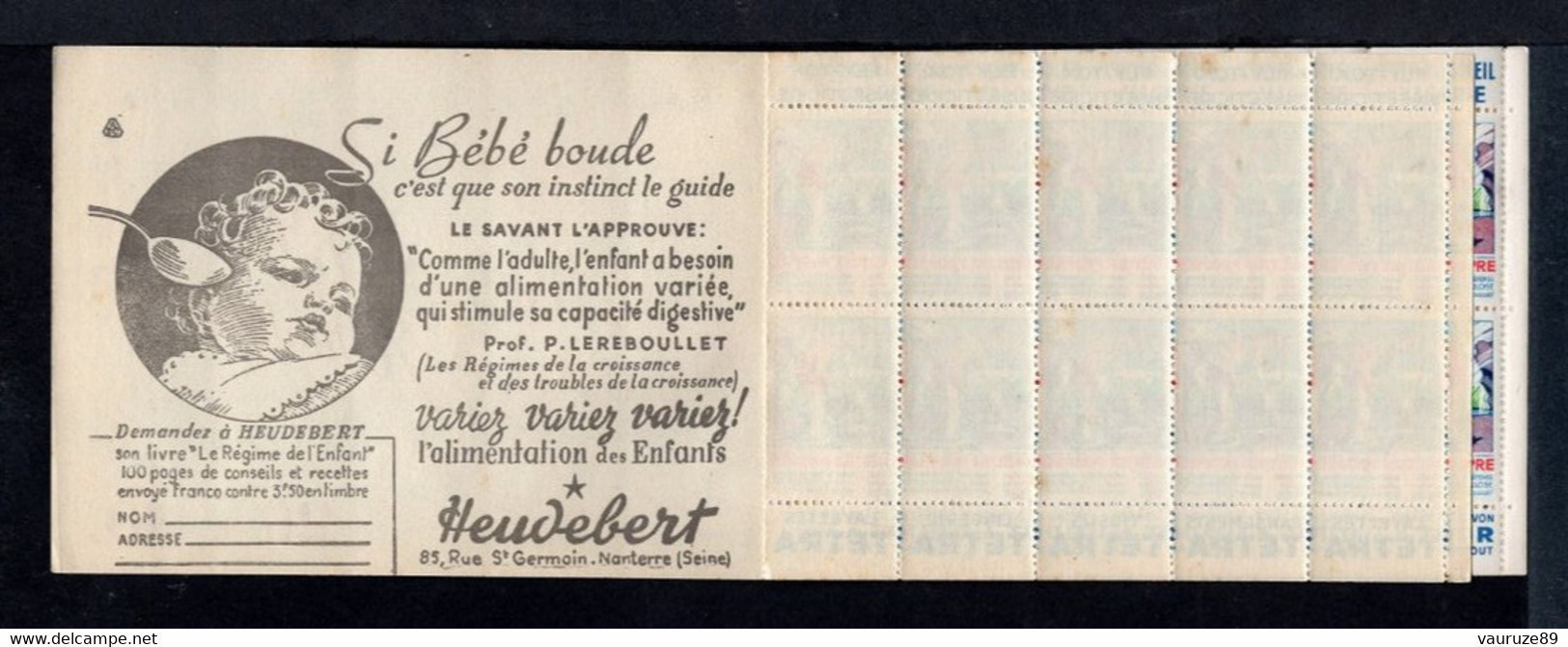 Carnet De 1938  - Tuberculose - Antituberculeux - N° 38D*SI*14  FLY TOX-ALGERIE-TETRA-LA TOUR. - Blokken & Postzegelboekjes