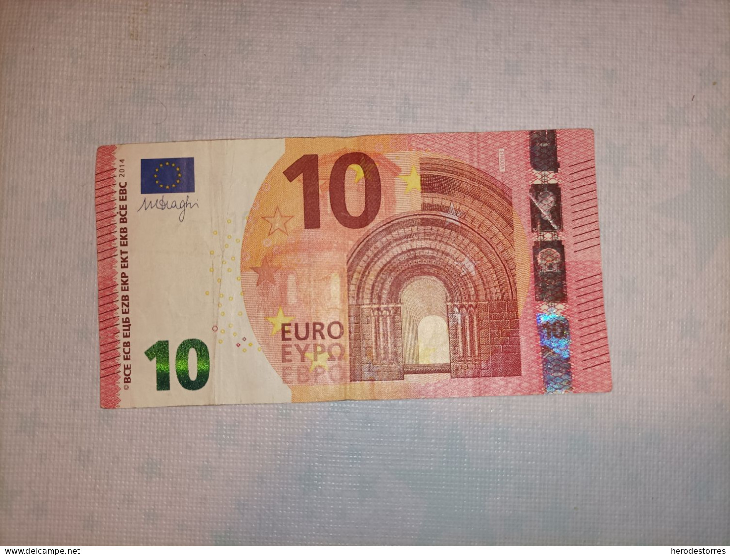 10 EURO SPAIN (VA) V009, Draghi, Last Position, High Nummer - 10 Euro