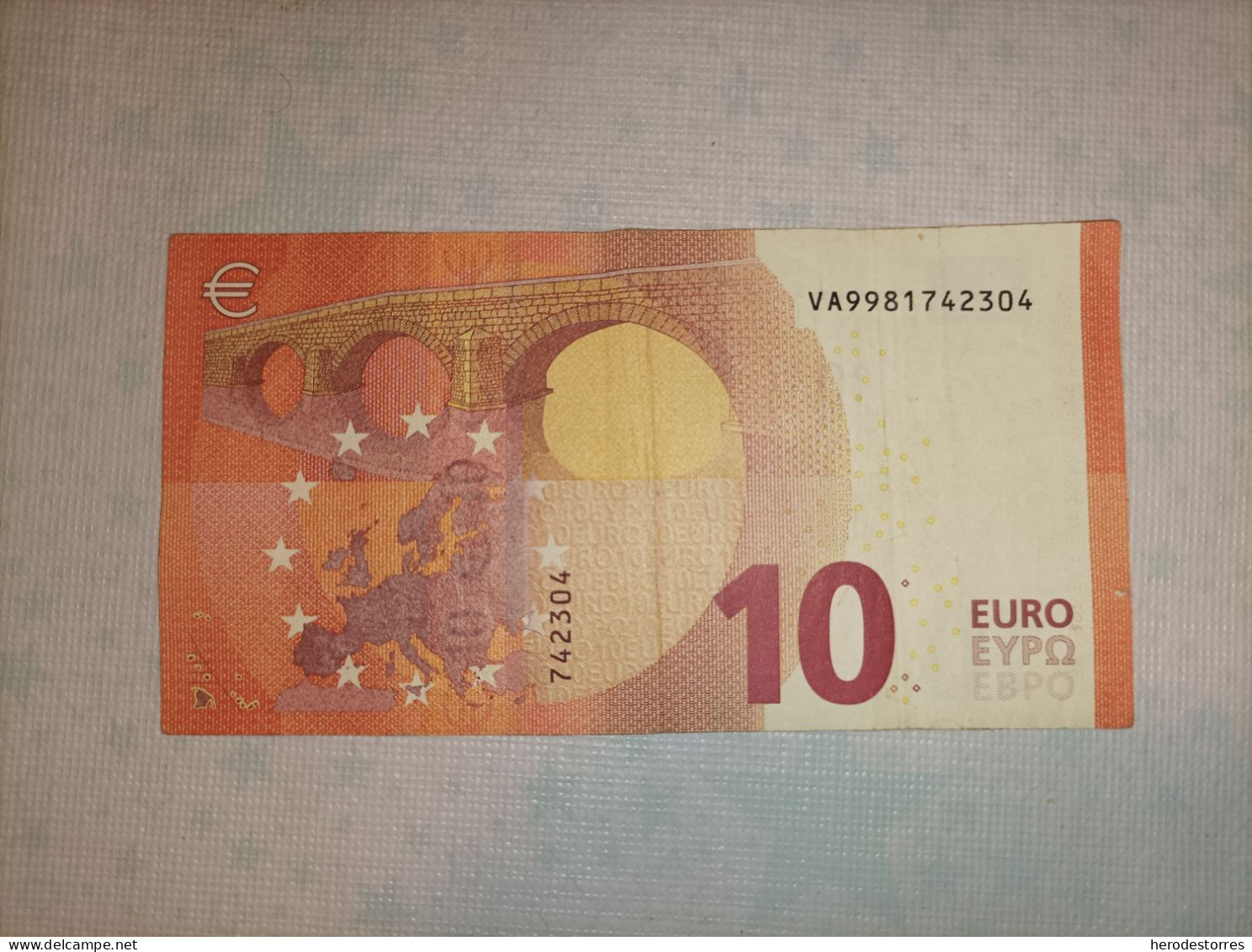 10 EURO SPAIN (VA) V009, Draghi, Last Position, High Nummer - 10 Euro