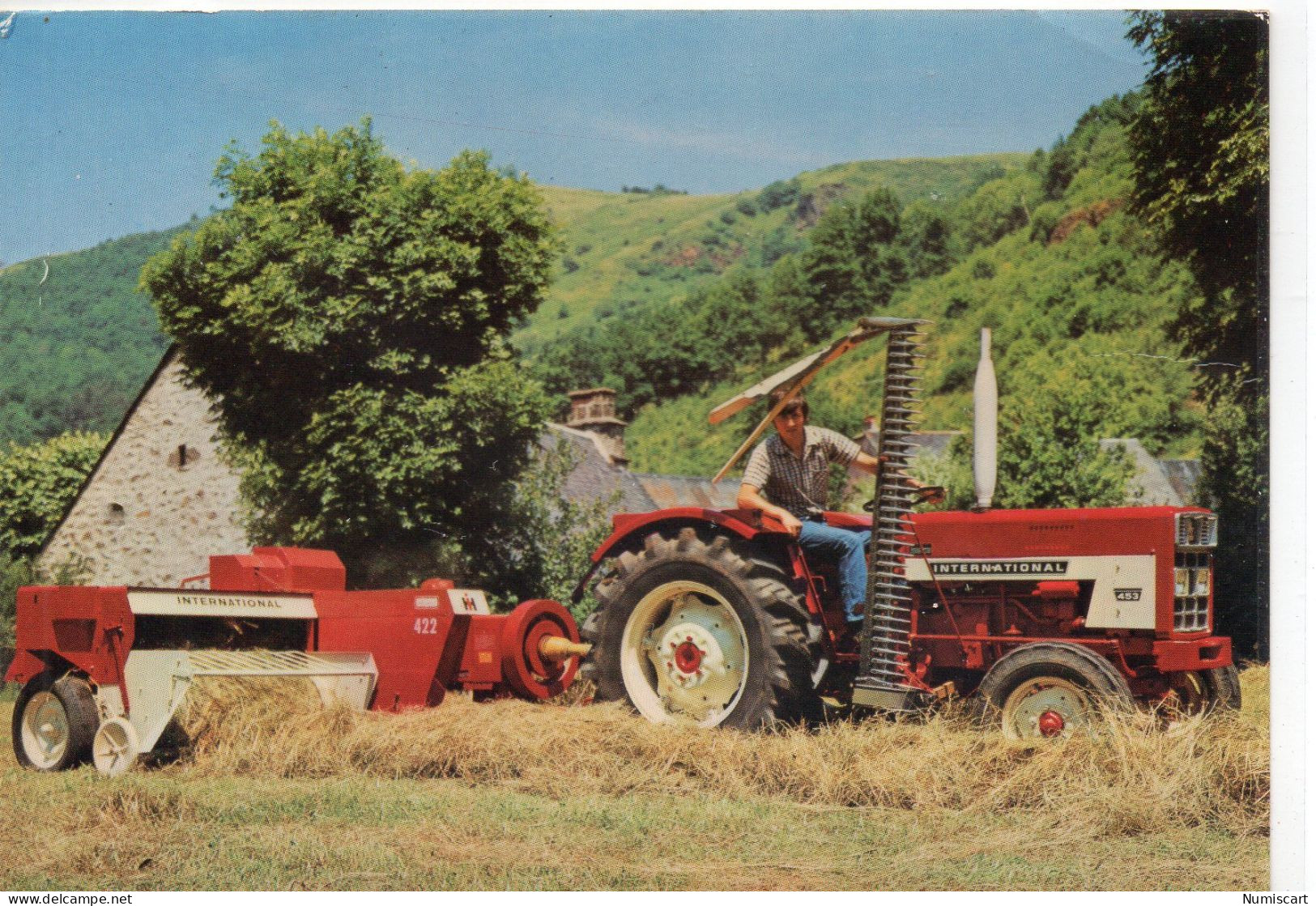 Tracteur Agriculture Animée Agricole Culture Moissonneuse Presse-Ramasseuse - Tracteurs