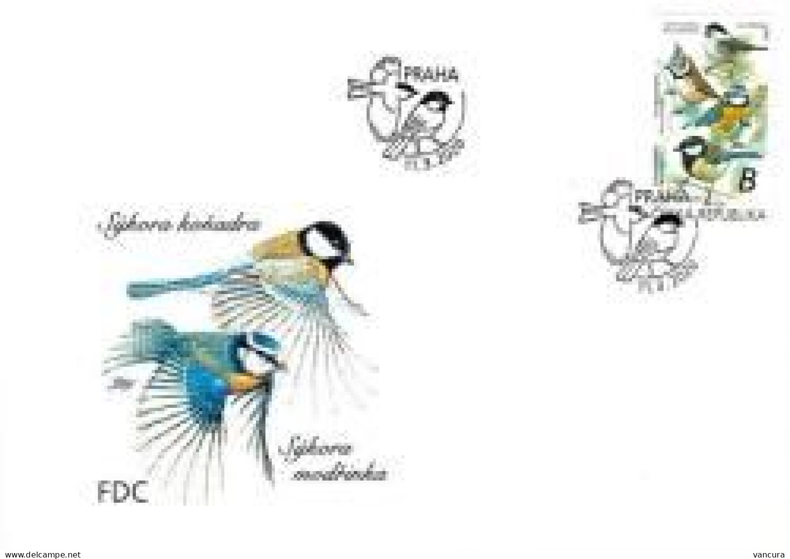 FDC 1067/8, 1076/7, 1083/4 Czech Republic 2020 Songbirds - FDC