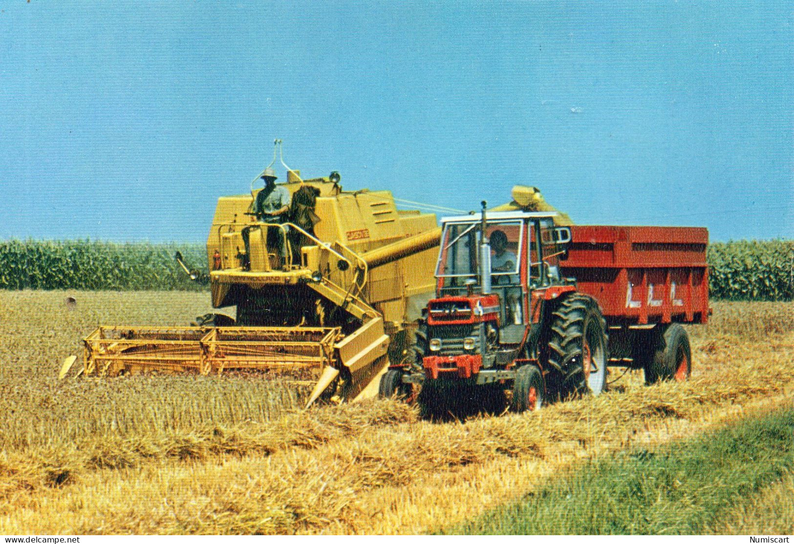 Agriculture Tracteur Animée Agricole Culture Moissonneuse-Bateuse - Tractors