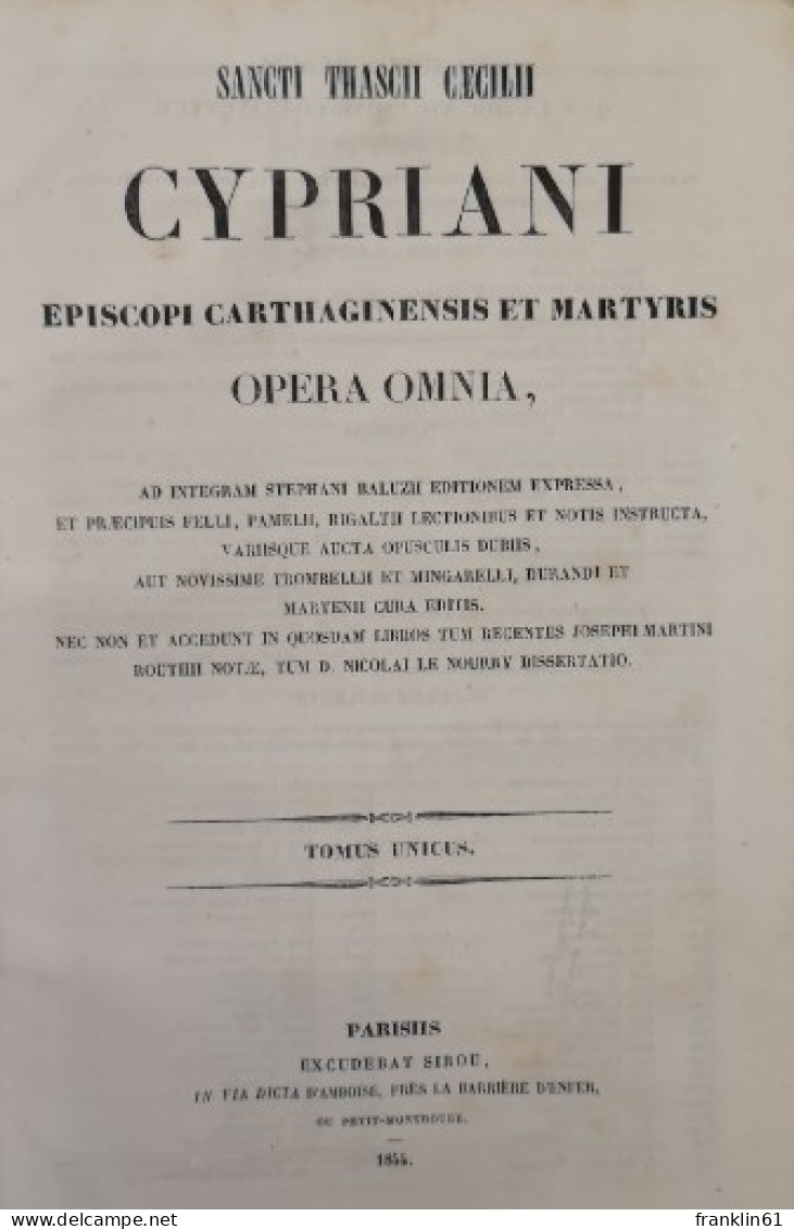 Patrologiae Cursus Completus, Sive Bibliotheca Universalis, Integra, Uniformis, Commoda, Oeconomica, Omnium SS - Léxicos