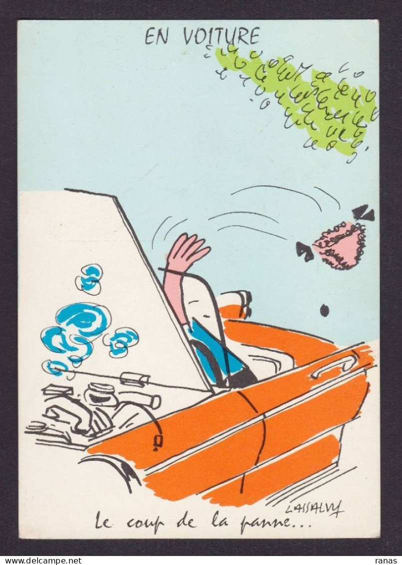 CPSM Lassalvy Illustrateur Humour En Voiture Non Circulé éditeur Marcel Vaysse érotisme - Lassalvy