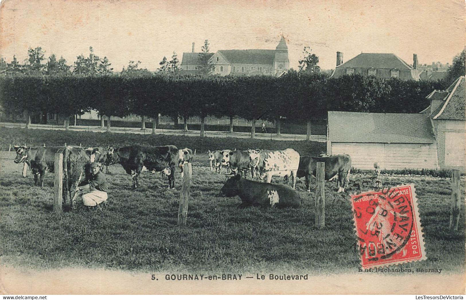 FRANCE - Gournay En Bray - Le Boulevard - Carte Postale Ancienne - Gournay-en-Bray