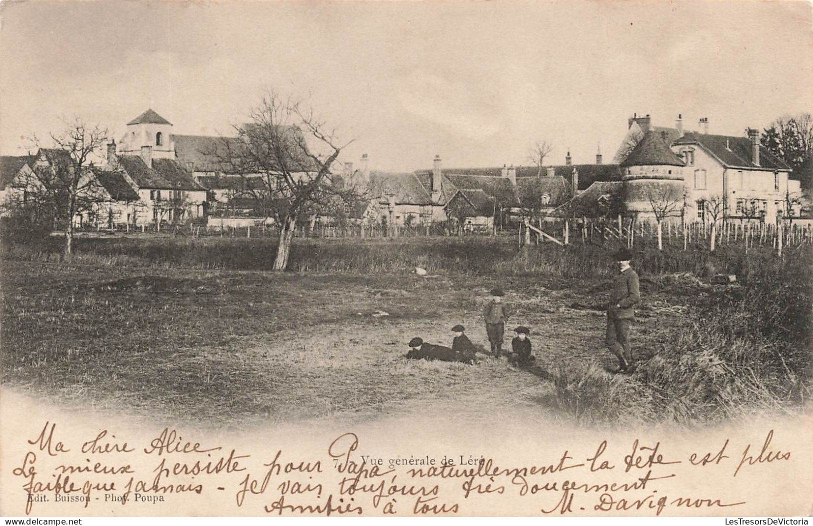 FRANCE - Léré - Vue Générale - Carte Postale Ancienne - Lere