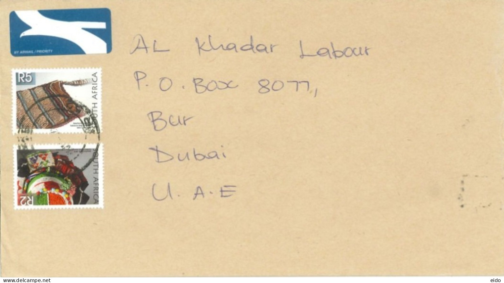 SOUTH AFRICA - 2021,  STAMPS COVER TO DUBAI. - Brieven En Documenten