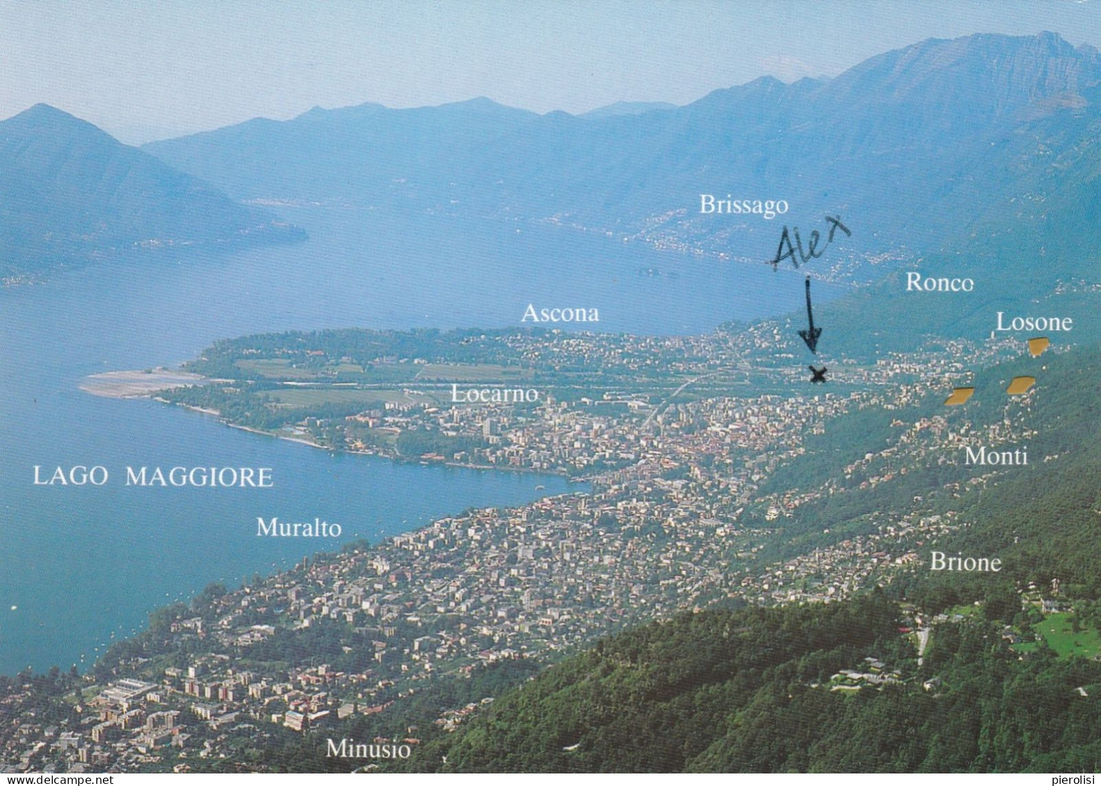 (D-ST282) - LAGO MAGGIORE,  PANORAMA DALL'AEREO - Muralto