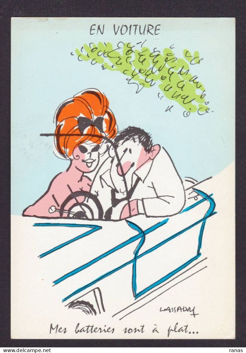 CPSM Lassalvy Illustrateur Humour En Voiture Non Circulé éditeur Marcel Vaysse érotisme - Lassalvy