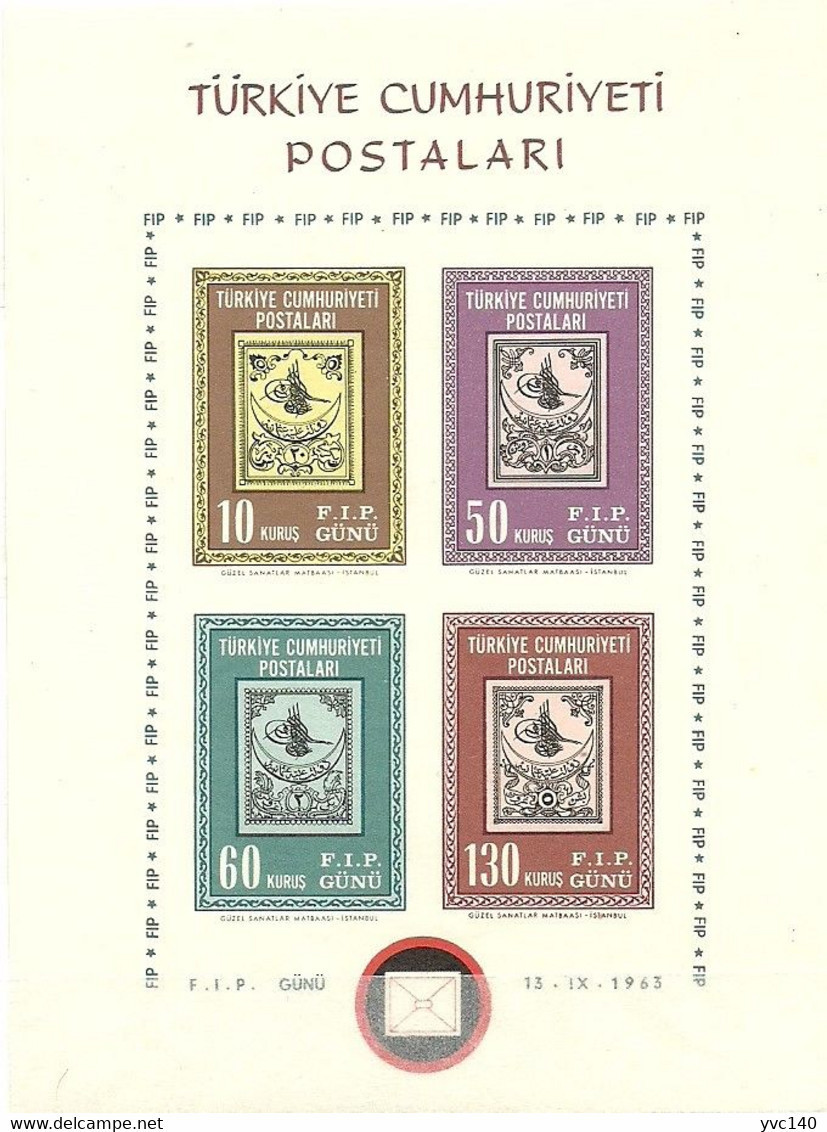 Turkey; 1963 FIP International Philately Union Day Souvenir Sheet MNH** - Unused Stamps