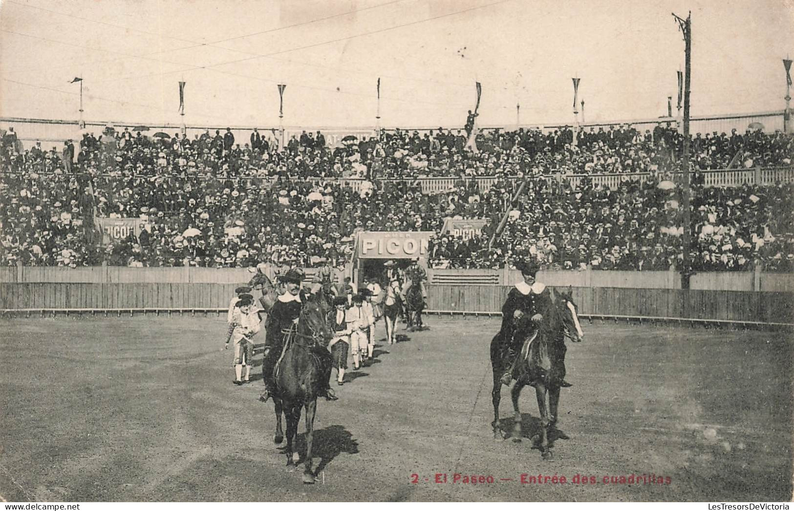 JEUX - El Paseo - Entrée Des Cuadrillas - Toreros - Carte Postale Ancienne - Altri & Non Classificati