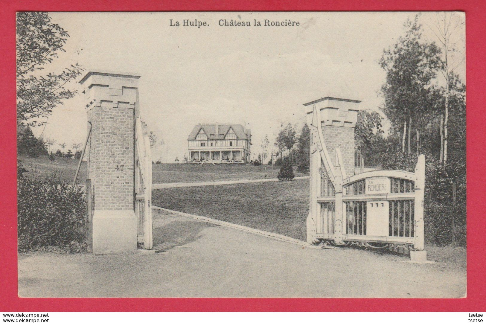 La Hulpe - Château La Roncière -1912 ( Voir Verso ) - La Hulpe