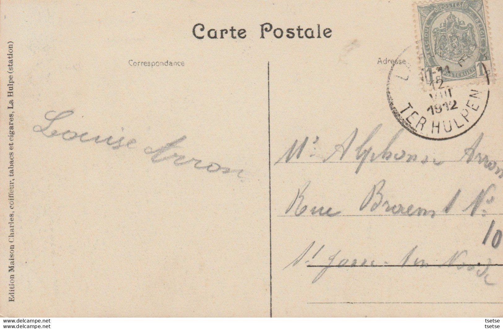 La Hulpe - Château La Roncière -1912 ( Voir Verso ) - La Hulpe