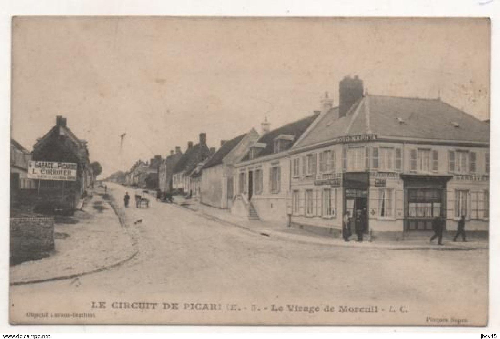 CPA  LE CIRCUIT DE PICARDIE  Le Virage De Moreuil 1905 - Manifestations