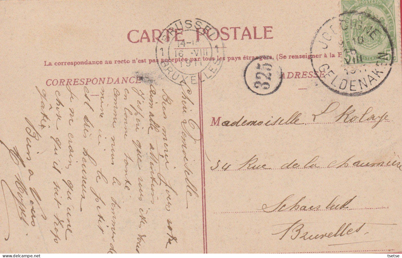 Jodoigne - La Poste- 1911  ( Voir Verso ) - Jodoigne