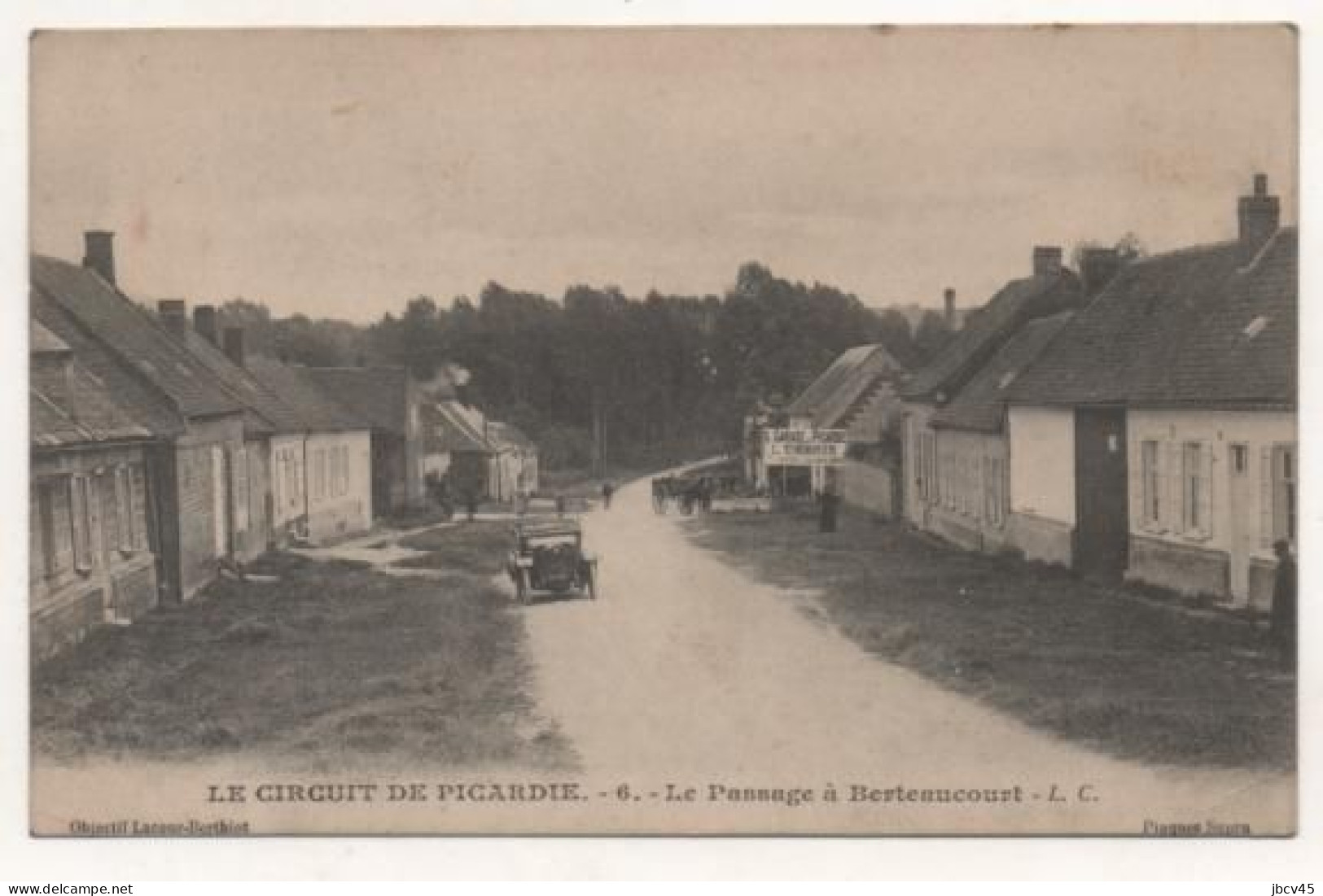 CPA  LE CIRCUIT DE PICARDIE  Le Passage A Berteaucourt  1905 - Manifestations