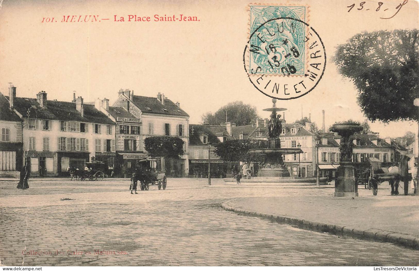 FRANCE - Melun - La Place Saint-Jean - Carte Postale Ancienne - Melun
